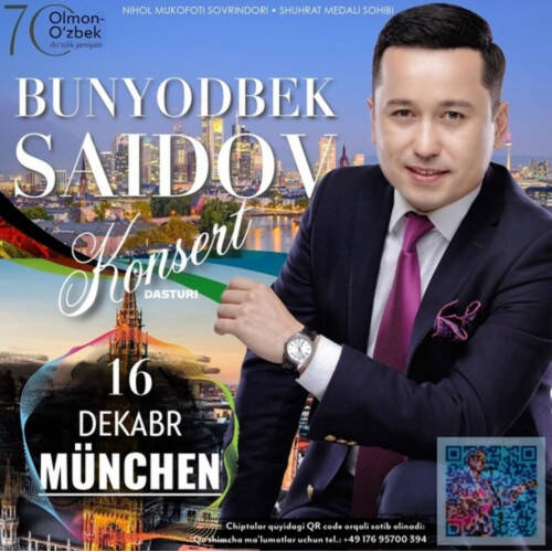 Bunyodbek Saidovning yakkahon konsert dasturi